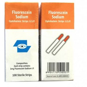 Que nhuộm Fluorescein Sodium (Hộp 100que)