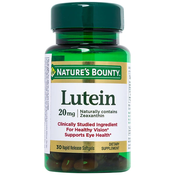 Thuốc Nature's Bounty Lutein 20Mg