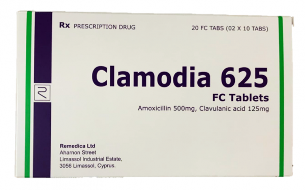 Thuốc Clamodia 625 FC Tablets